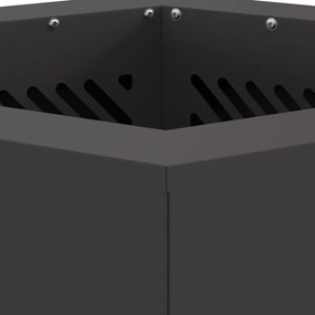 Fire Pit Black 38 x 38 x 51 cm Cold-rolled steel