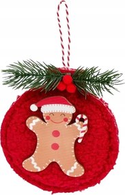 Karácsonyfa Medál Mézeskalács ember plüss lógó dekoráció az ünnepekre