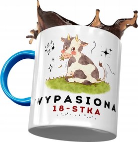 Kék Bögre Születésnapra 18 18. 18. Nyomtatott Fotóval