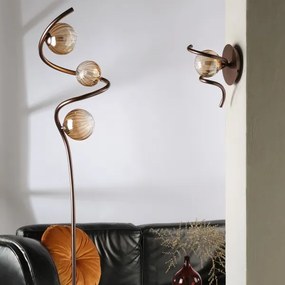 ONLI - Állólámpa FRIDA 3xG9/10W/230V réz