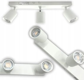 Lethe Led hosszúkás mennyezeti lámpa 3 fénypont 345 lm Fehér 091