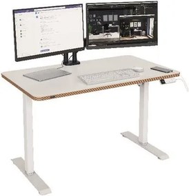 Ülő/álló munkaállomás, elektromos, 120x70 cm, felállás emlékeztetővel, LEITZ Ergo (E67700001)