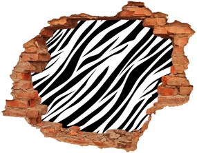 3d-s lyukat fali matrica Zebra háttér nd-c-89914611