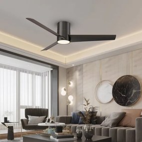 Immax NEO 07135-B-LED Mennyezeti ventilátor FRESH 18W/230V Wi-Fi Tuya fekete + távirányító