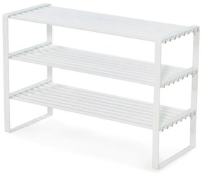 Fehér fém cipőtartó 70x49x29 cm Rex – Spinder Design