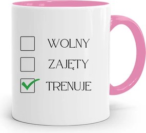 Edzőnőnek Edzőterem Bögre Rózsaszín, fényképes nyomott mintával