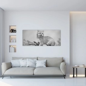 Kép - Szürke róka (120x50 cm)