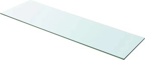 vidaXL 100x30 cm átlátszó panel üvegpolc