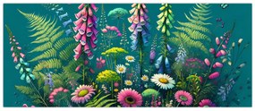 Kép - Mezei virágok (120x50 cm)