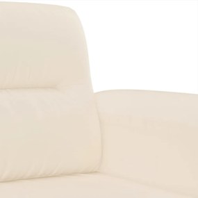 kétszemélyes bézs mikroszálas szövetkanapé 120 cm