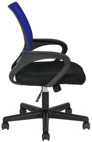 Karfás irodai forgószék több színben-kék