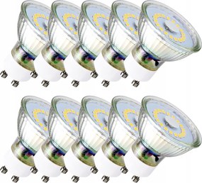 Led izzó GU10 5W=40W Prémium Üveg 4000K Semleges Nem Pislog