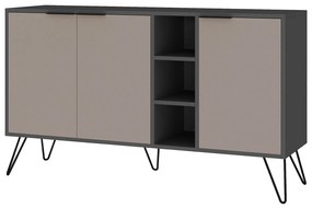 Konzolasztal Clara Console - Antracit, Light Mocha