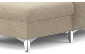 CATANIA U alakú, balos, tárolós sarokkanapé, bézs