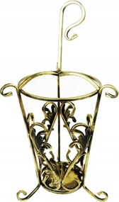 Áttört esernyőtartó állvány Fém esernyő csepegtetővel arany No.1062