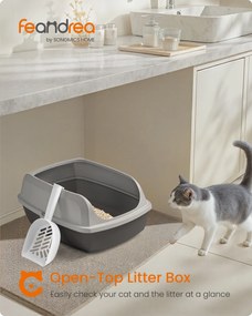 XL magas peremű macskaalmotartó tálca kiscicák és nagy macskák számára