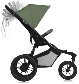 Lionelo - Sport babakocsi AZURA fekete/zöld