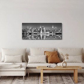 Kép - New York, fekete-fehér (120x50 cm)