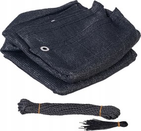 Erkélyvédő Szőnyeg Erkélyre Teraszra Fekete Uv Szemes 90x500 cm