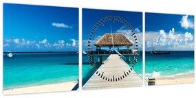 Kép - Móló (órával) (90x30 cm)