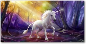 Fotó-kép edzett üveg Unikornis 140x70