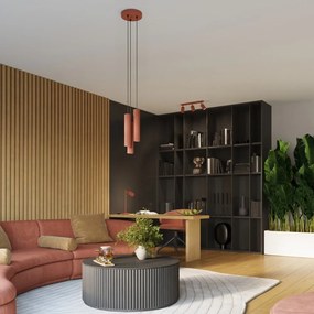 Téglavörös függőlámpa ø 19,5 cm Gleam – Sollux