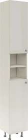 Lucia Fürdőszobai magasszekrény MDF előlappal, védőbevonattal Fehér