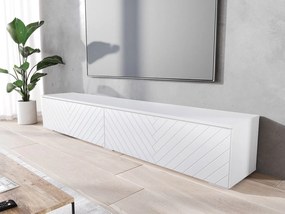 TV szekrény Dlana 180 MDF (fehér + fehér halcsont) . 1106205