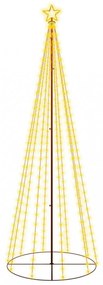 kúp alakú karácsonyfa 310 meleg fehér LED-del 100 x 300 cm