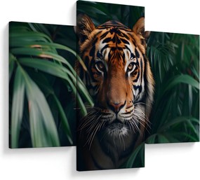 Kép - Egy tigris portréja a dzsungelben (90x60 cm)