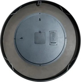 Globo B152573 Konferenciaasztal, fekete fém, üveglap, ø: 490 mm, M: 570 mm