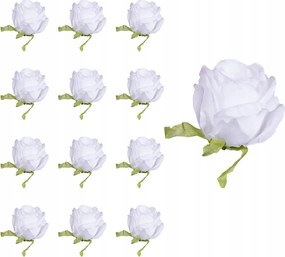 Rózsa Memory fej fehér 12 db-os művirág kompozíció