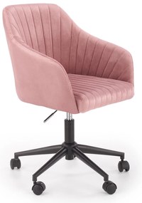 Rózsaszín irodai szék MARIBO VELVET