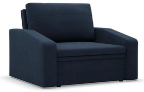 Vertico fekvőfotel, 90 cm széles, fonott, kék