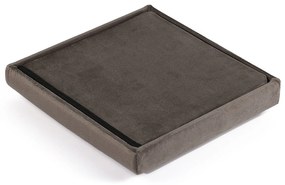 Barna összecsukható kialakítású ülőke CUBEXO VELVET M