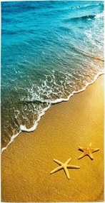 Gyorsan száradó strand fürdőlepedő SUNNY BEACH színes 70 x 140 cm, 100% mikroszál