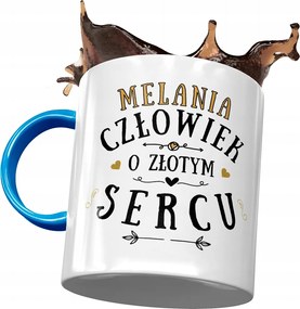 Kék Bögre Melánia Feleség Barátnő Ajándék Nyomtatott Fotóval