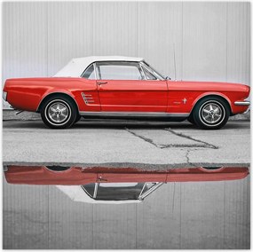 Poszter 70x70 Piros Ford Mustang Usa