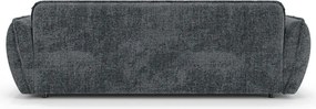 Sötétszürke zsenília kanapé 250 cm Nelia Big – Ropez