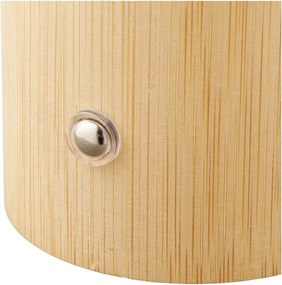 Fehér-natúr színű bambusz asztali lámpa műanyag búrával (magasság 18 cm) Stafford – House Nordic