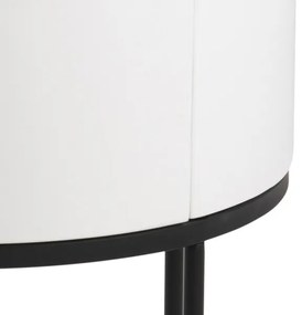 COLUM éjjeli szekrényke, fehér színben