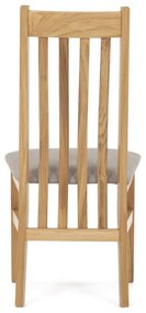 Natúr Tömörfa Étkezőszék, Bézs Üléssel. C-2100 CRM2