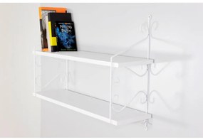 Fali polc SERAMONI 51x72 cm fehér