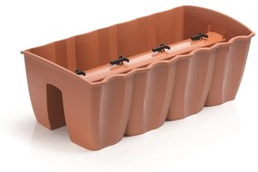 Balkonláda korlátra, terrakotta, 18 l, 18 l