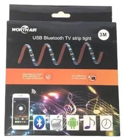 LED RGB szalag tévé mögé - telefonnal vezérelhető - 3 m