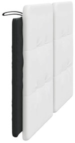 fehér és fekete műbőr fejtámla párna Zadar 160 cm