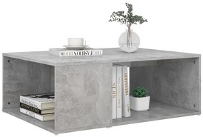 Betonszürke szerelt fa dohányzóasztal 90 x 67 x 33 cm