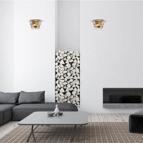 Kristály fali lámpa CHELSEA 2xE14/40W/230V arany