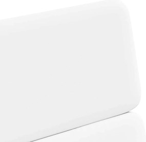 Kerekes Étkező Székek 2 pcs Fehér 58 x 65 x 98 cm Műbőr