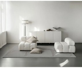 Szürke gyapjú szőnyeg 133x190 cm Morphic Organica – Agnella